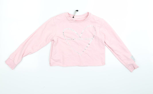 George Girls Pink   Pullover Jumper Size 8 Years