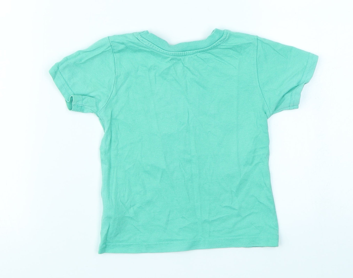 Primark Boys Green   Basic T-Shirt Size 9-12 Months