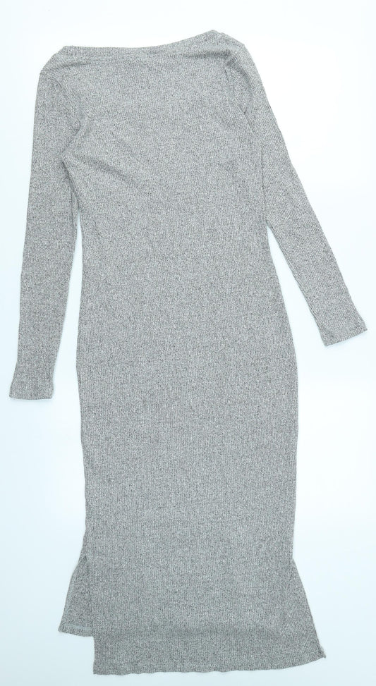 Pure Good Womens Grey  Knit Bodycon  Size S