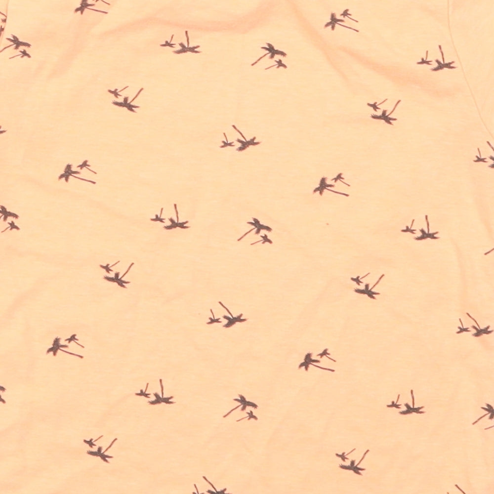 Primark Boys Orange   Basic T-Shirt Size 3-4 Years  - Palm Trees