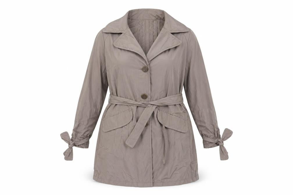 Front view of Taifun women’s brown jacket, size UK 14