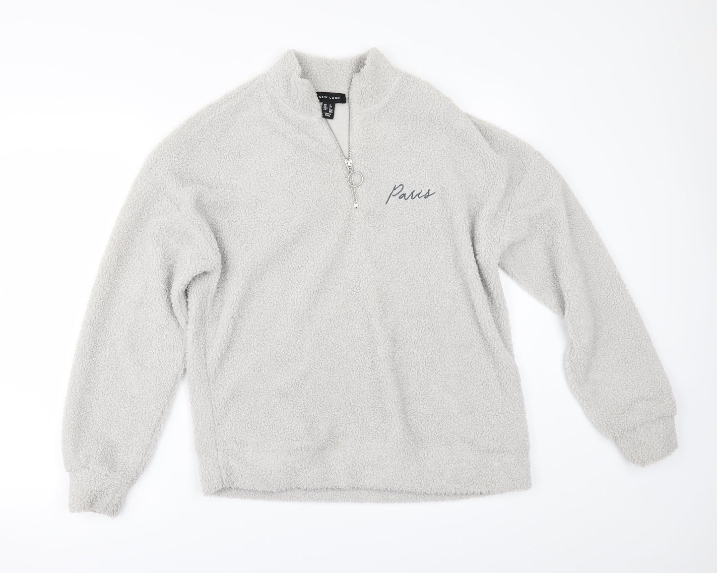 New Look Womens Grey  Fleece Jacket  Size 6
