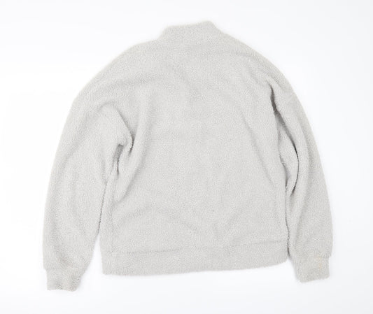 New Look Womens Grey  Fleece Jacket  Size 6