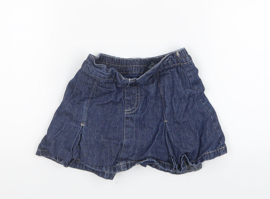 Faded Glory Girls Blue  Denim A-Line Skirt Size 4 Years