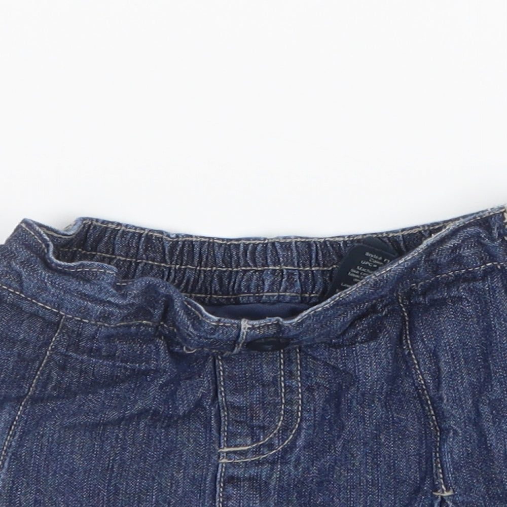 Faded Glory Girls Blue  Denim A-Line Skirt Size 4 Years