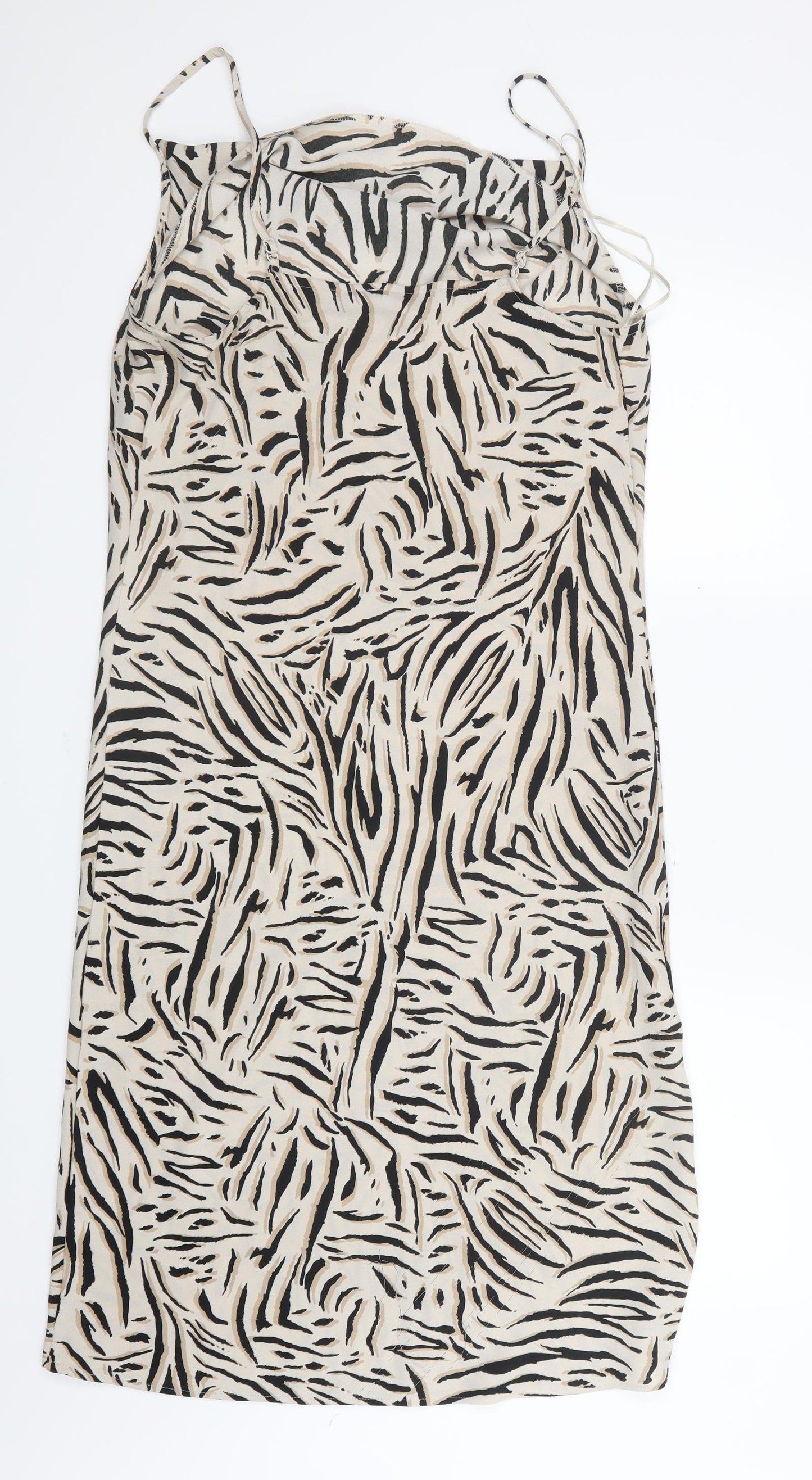 Marks and Spencer Womens Beige Animal Print  Shirt Dress  Size 12