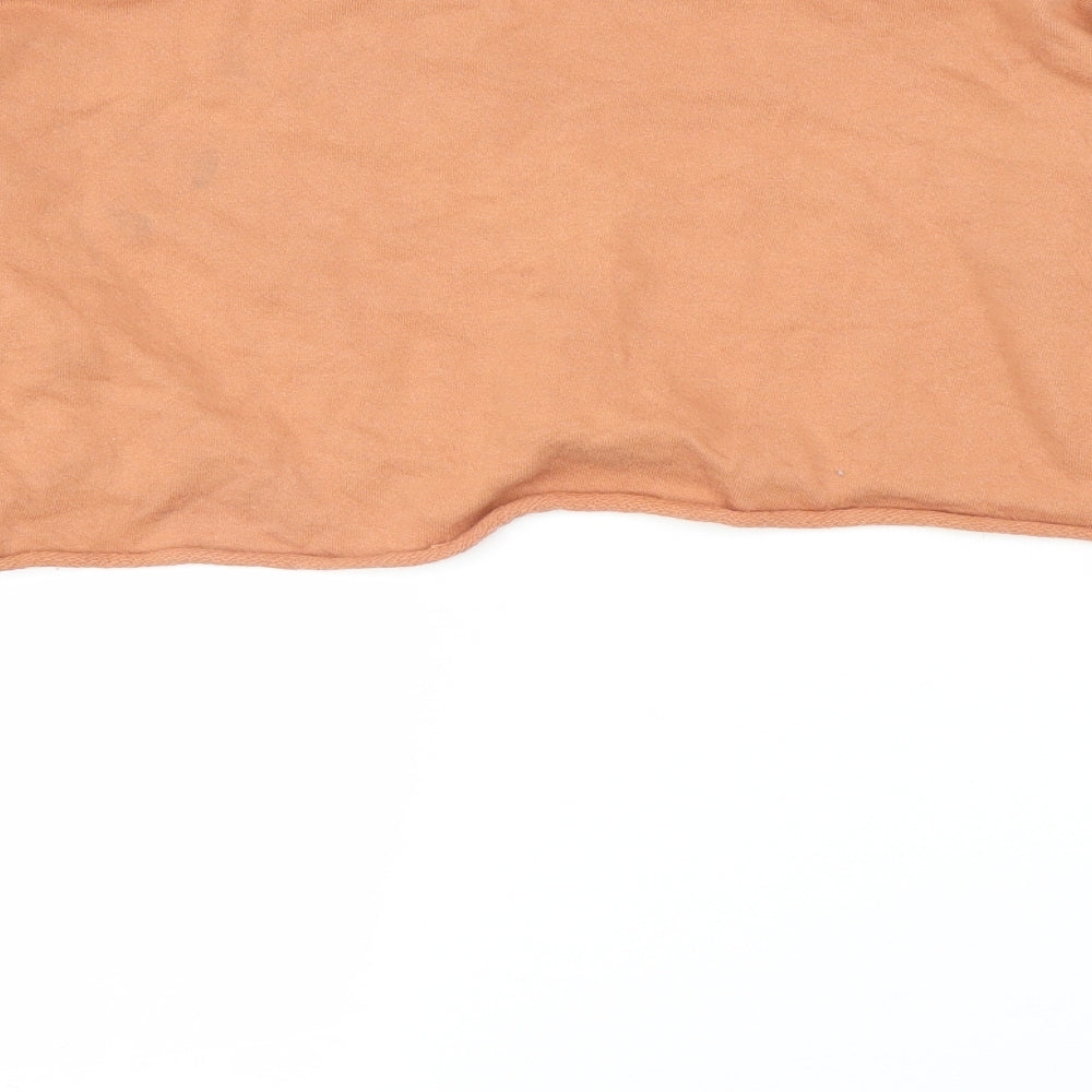 PRETTYLITTLETHING Womens Orange   Pullover Jumper Size 8  - Cropped
