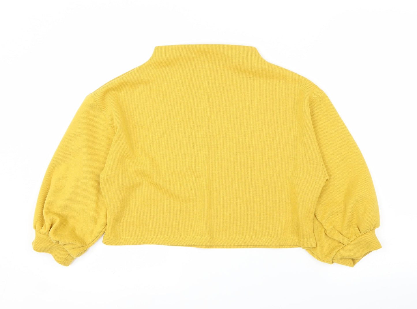 Preworn Womens Yellow   Pullover Jumper Size S  - Cropped