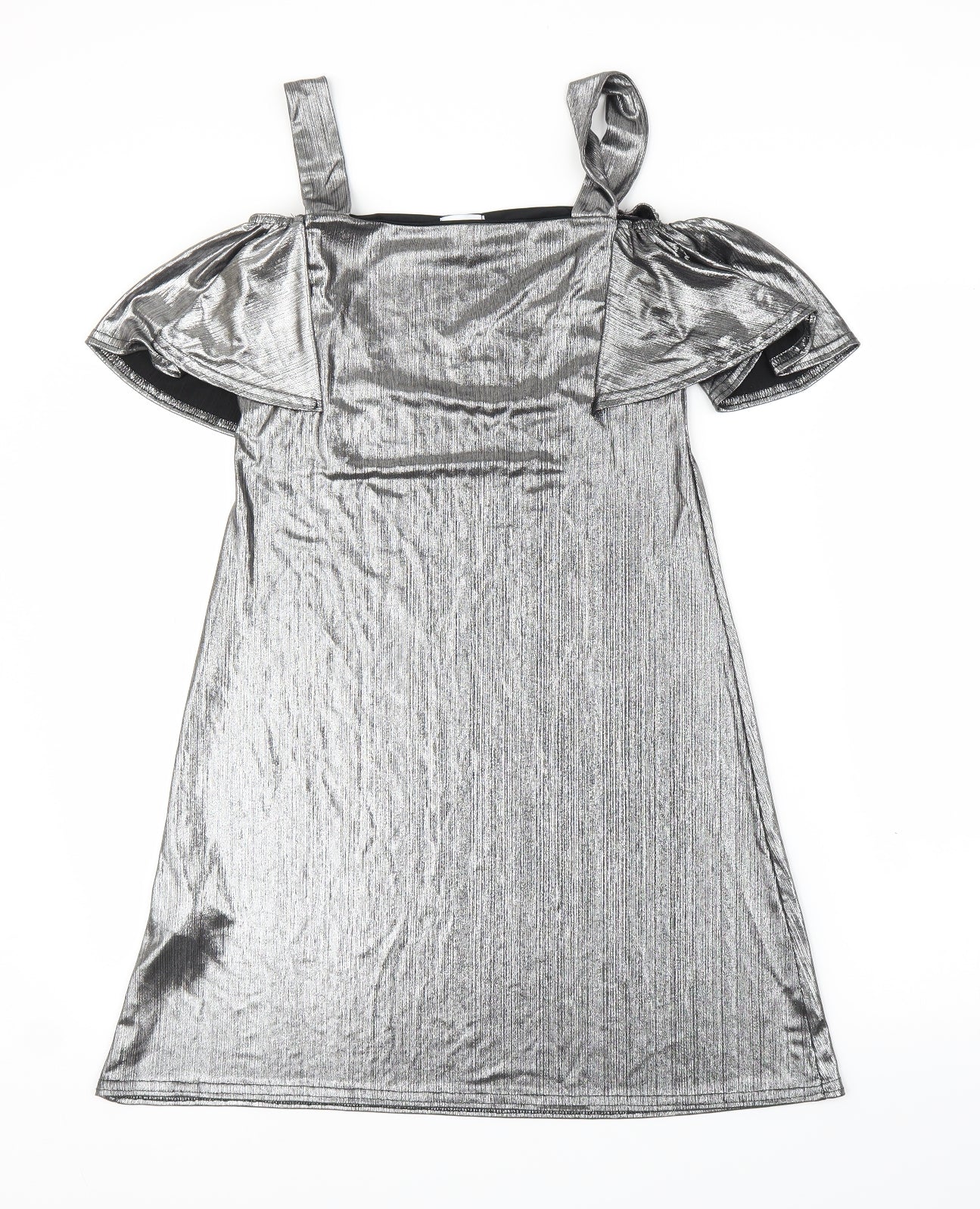 Blue Vanilla Womens Silver   Shift  Size 8