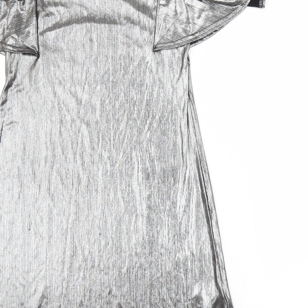 Blue Vanilla Womens Silver   Shift  Size 8