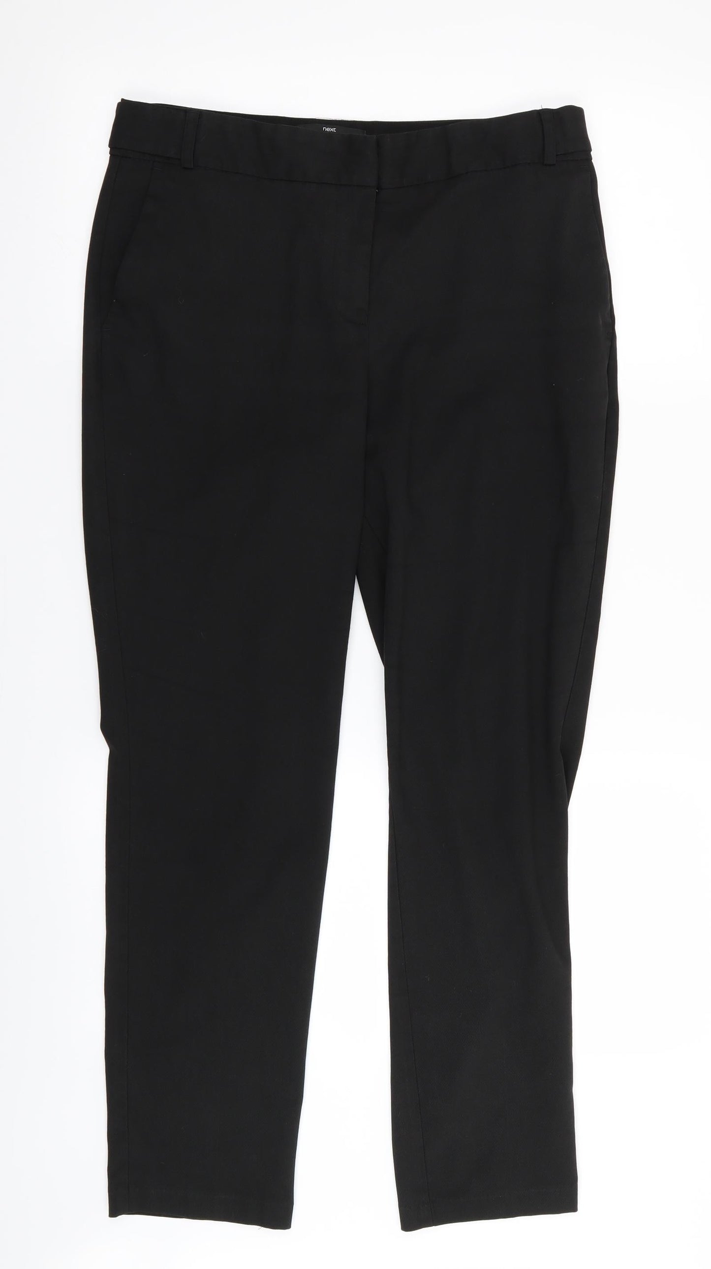 NEXT Womens Black   Trousers  Size 10 L28 in