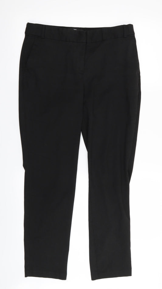 NEXT Womens Black   Trousers  Size 10 L28 in