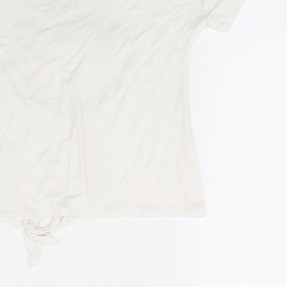 TU Girls White  Jersey Basic T-Shirt Size 6-7 Years  - believe in your elf