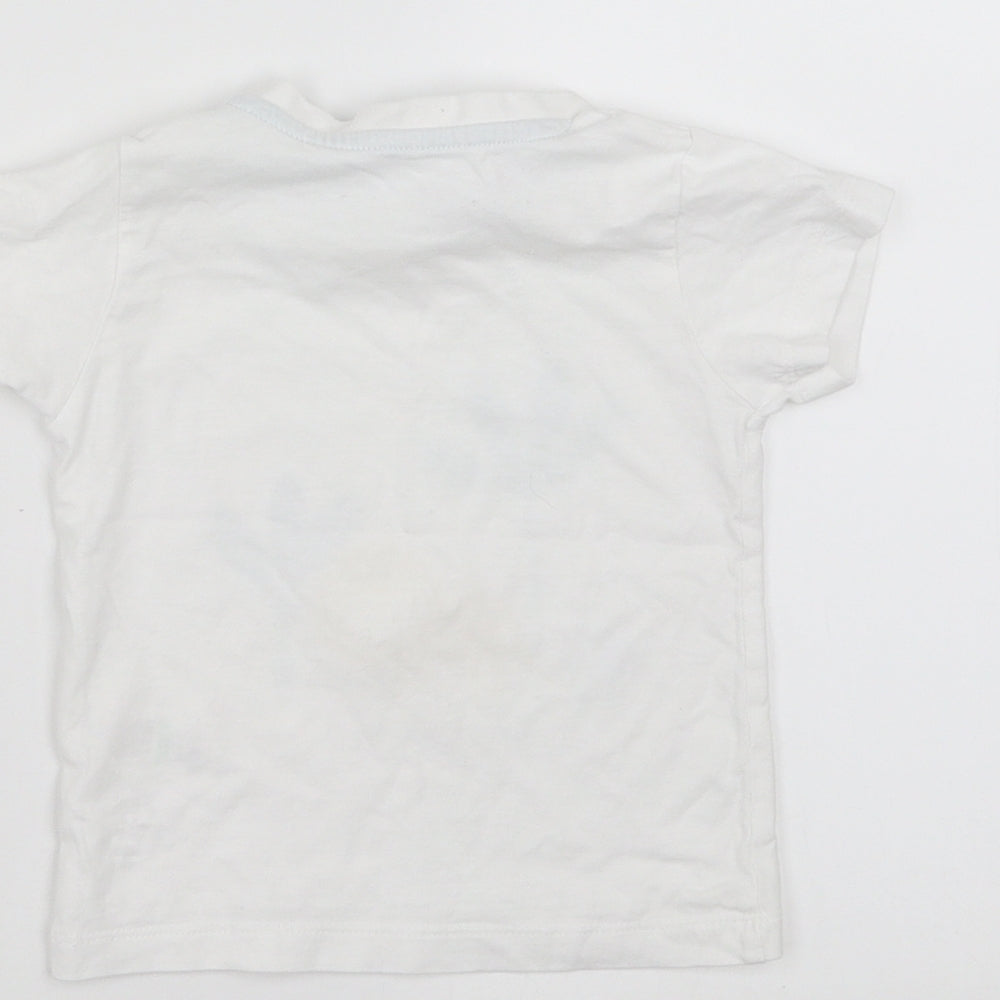 Matalan Baby White   Basic T-Shirt Size 9-12 Months  - best friends