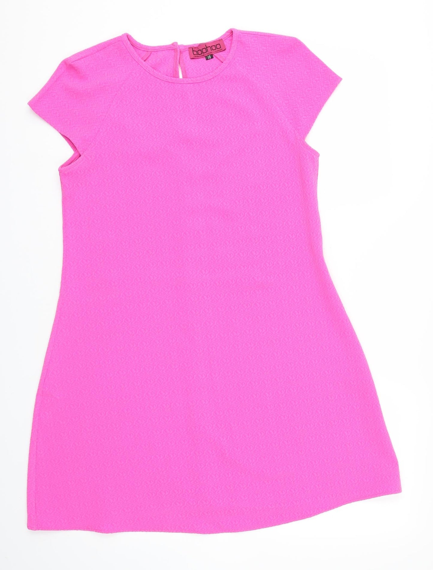 Boohoo Womens Pink   Fit & Flare  Size 10