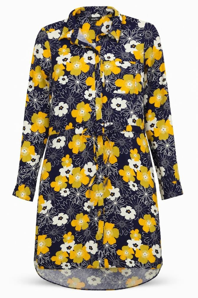 label be Womens Blue Floral  Shift  Size 10