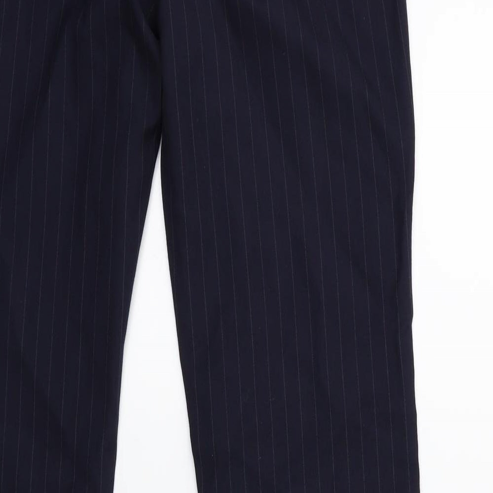 David luke Womens Blue Striped  Trousers  Size 26 in L31 in