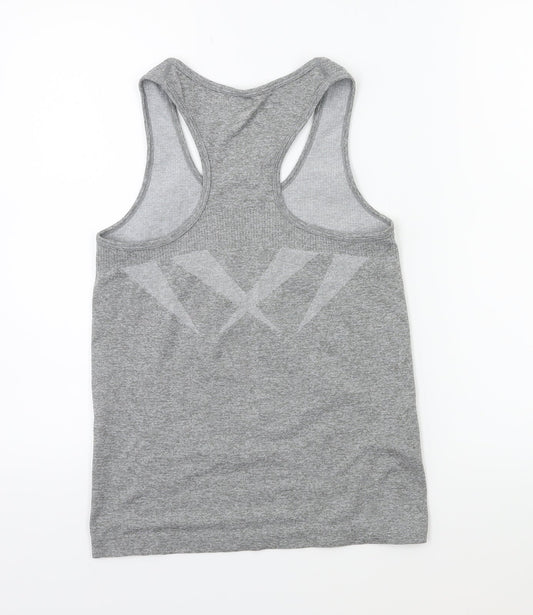 WORKOUT Womens Grey   Basic Tank Size 6