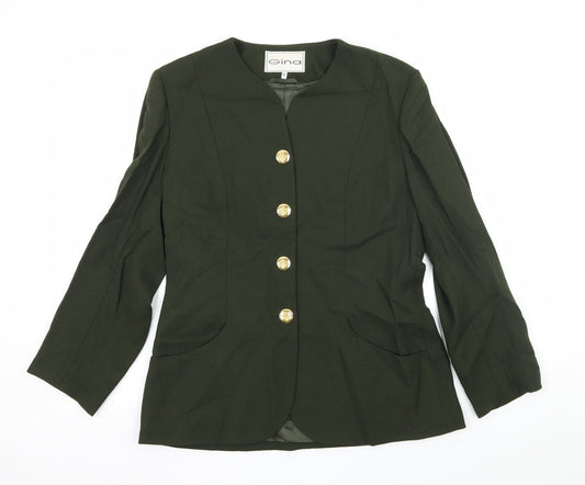 Gina Womens Green   Jacket  Size 12