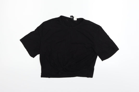 Divided Womens Black   Basic T-Shirt Size L