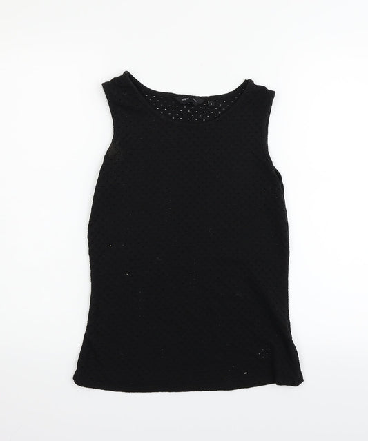 New Look Womens Black   Basic Tank Size 6