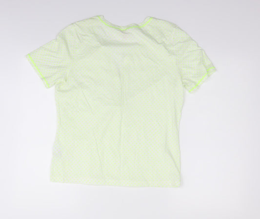 Basler Womens Gold Polka Dot  Basic T-Shirt Size 14