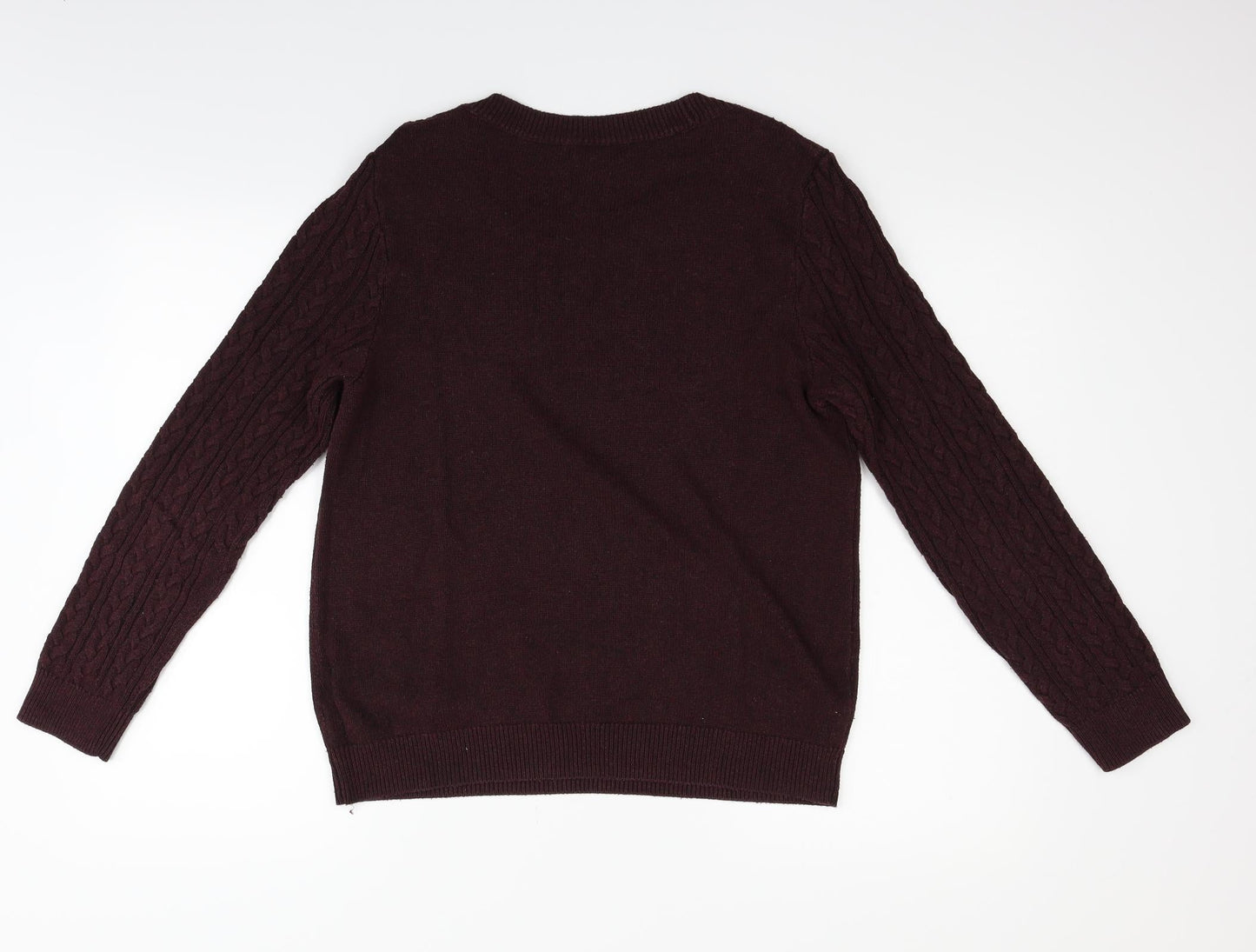 H&M Womens Purple   Pullover Jumper Size L