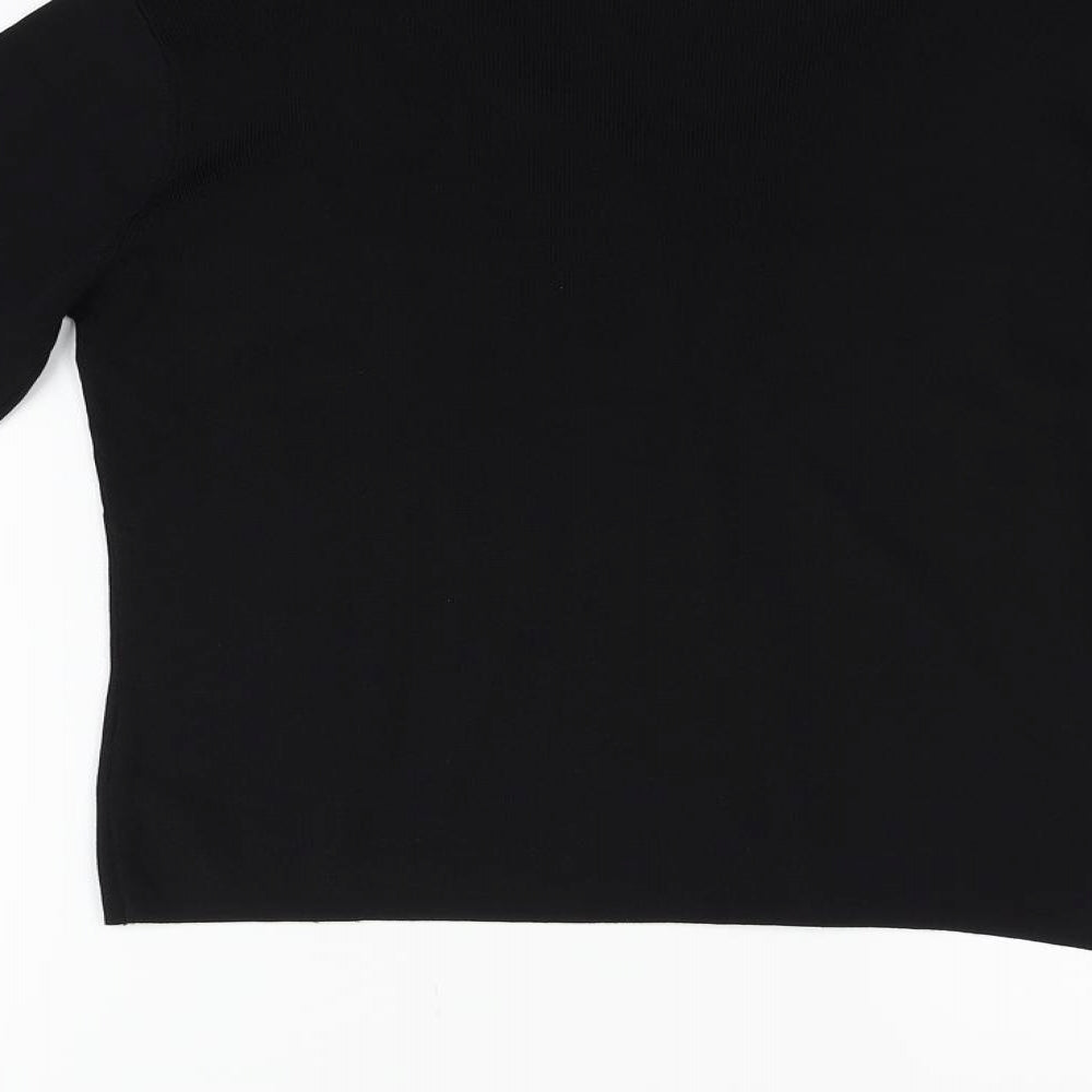 AMARANTO Womens Black   Basic T-Shirt Size M