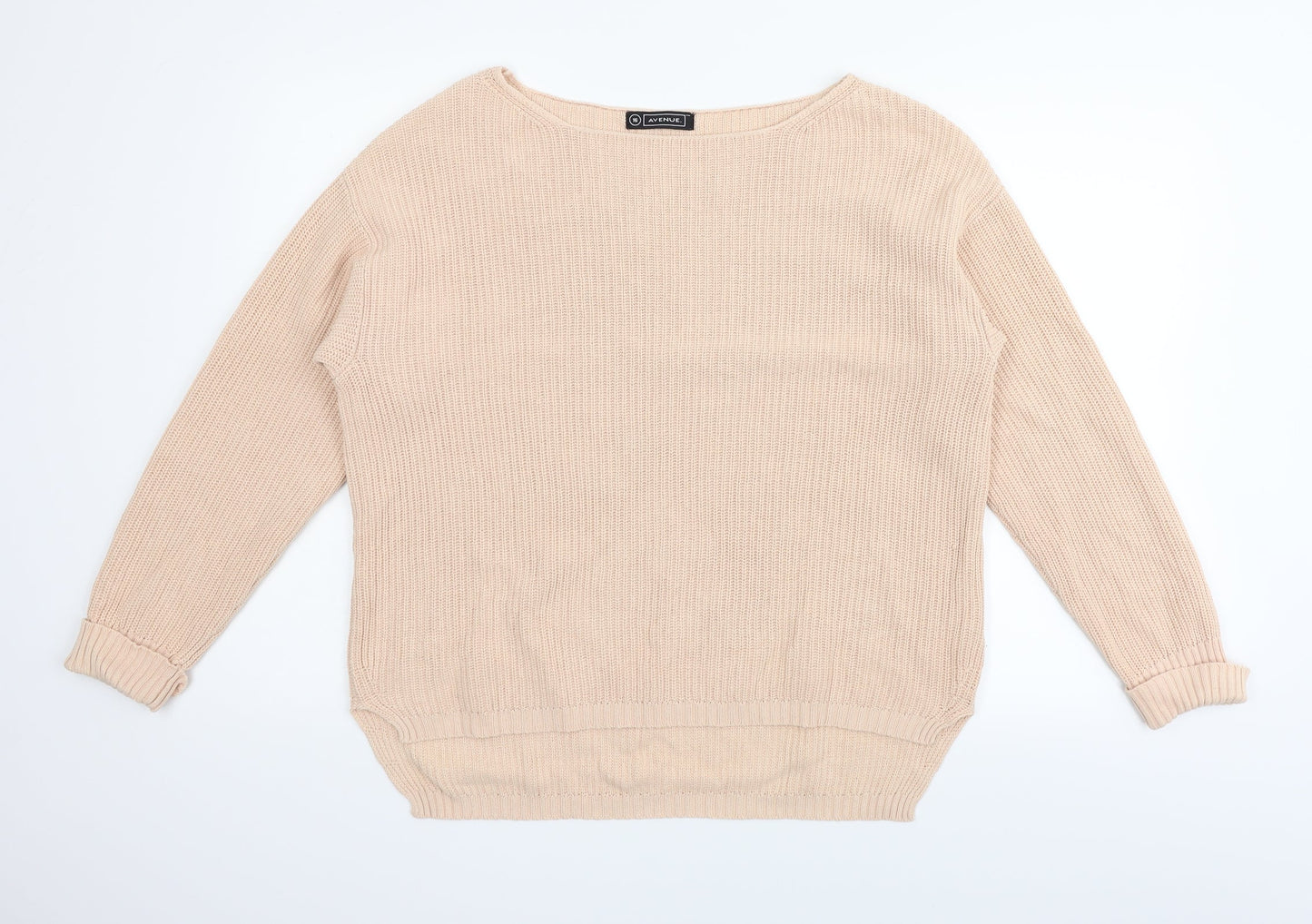 Avenue Womens Beige   Pullover Jumper Size 16