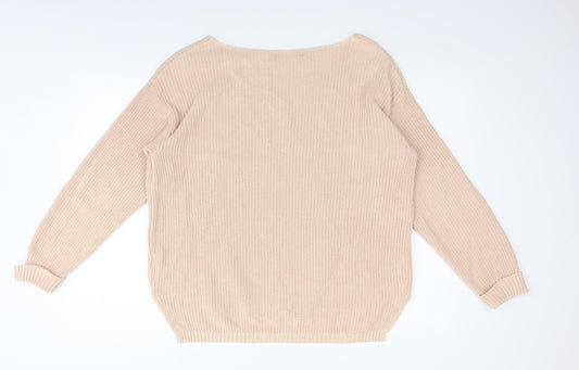 Avenue Womens Beige   Pullover Jumper Size 16