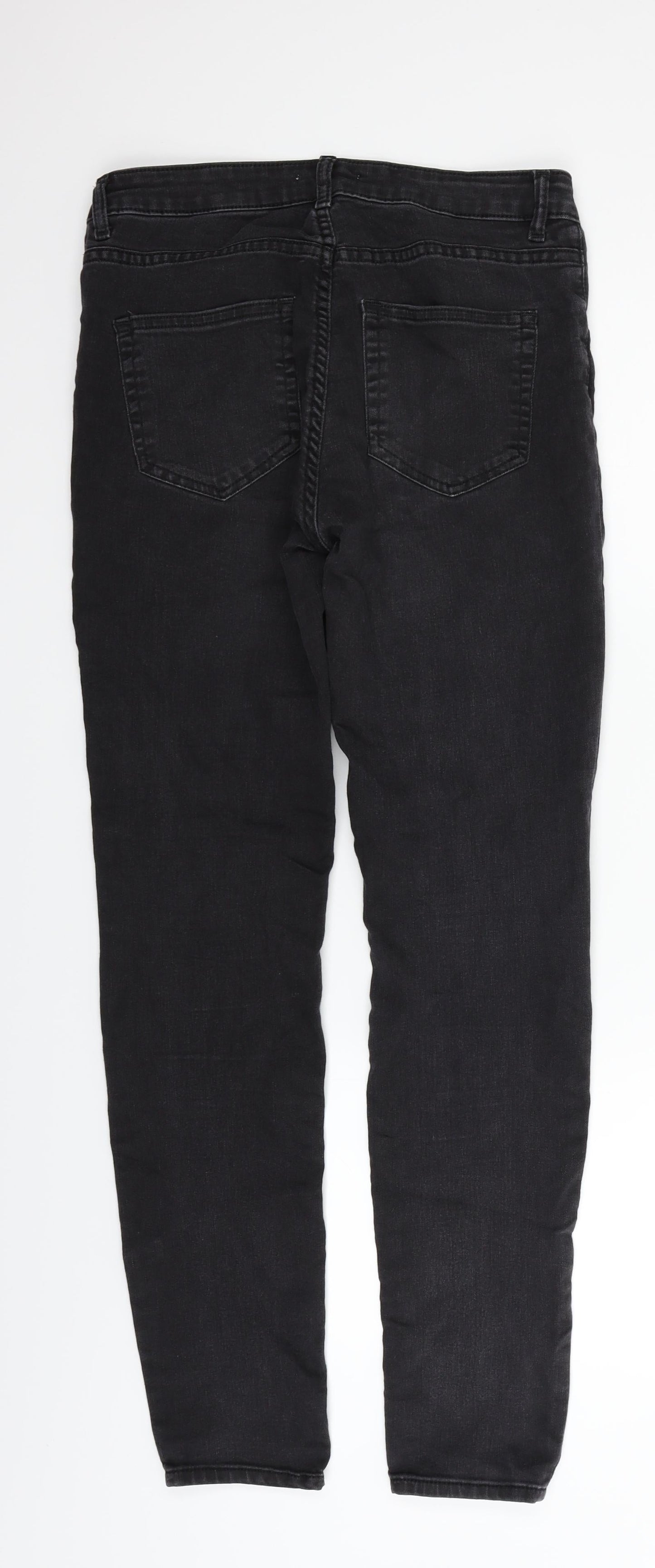 H&M Womens Grey   Trousers  Size 10 L27 in
