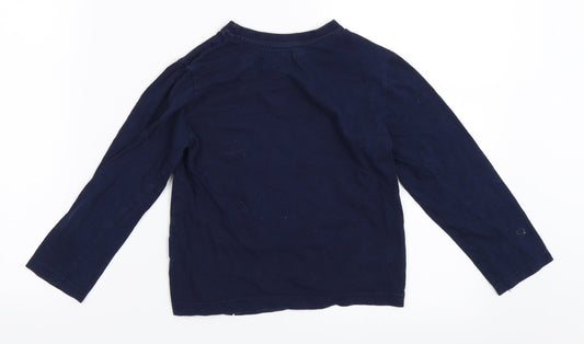 Primark Boys Blue   Basic T-Shirt Size 5-6 Years