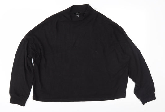New Look Womens Black  Fleece Pullover Jumper Size M