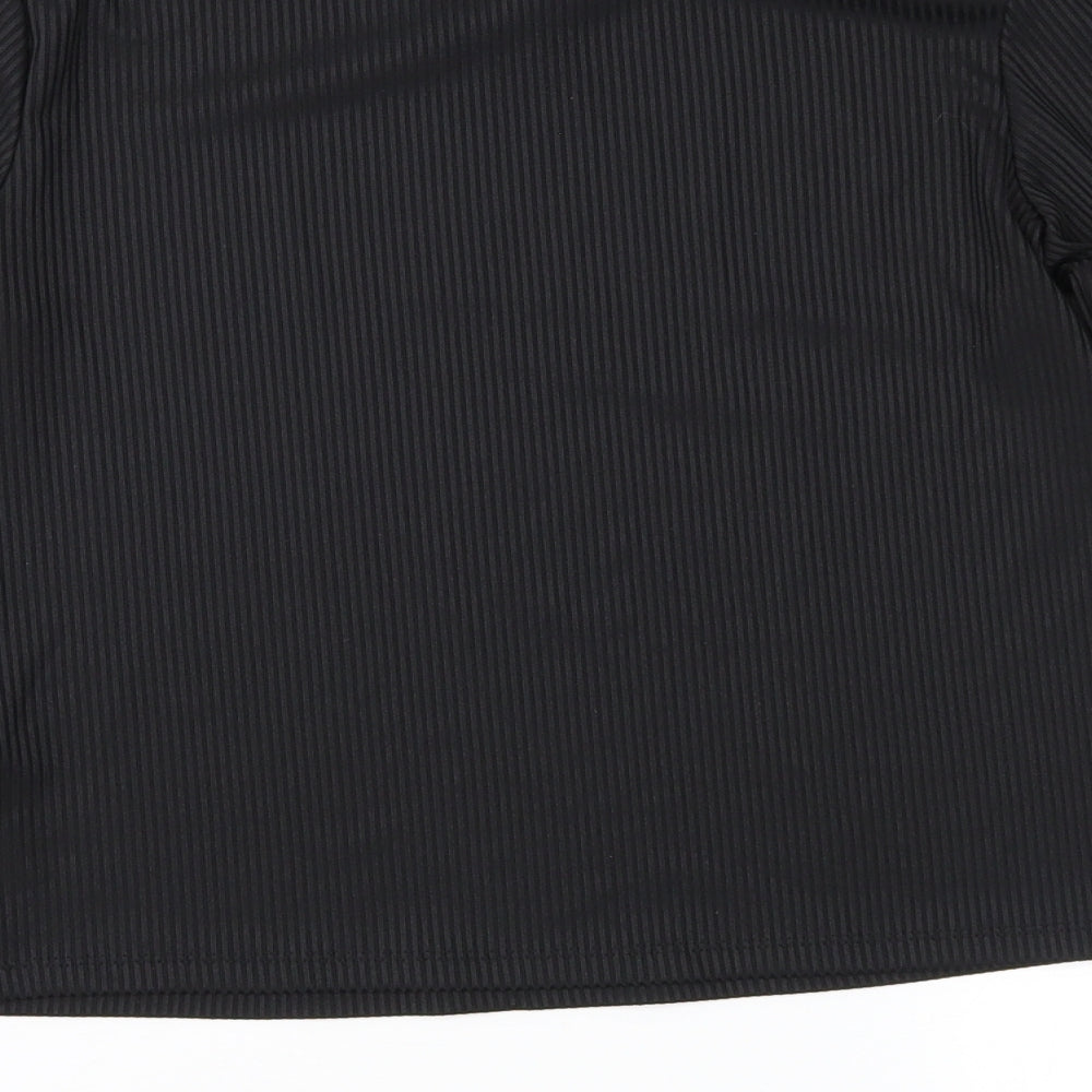 Primark Girls Black   Basic T-Shirt Size 13-14 Years
