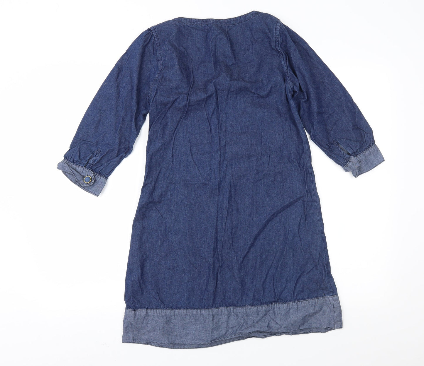 Denim & Co. Womens Blue  Denim Shift  Size 10