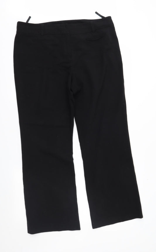 H&M Womens Black   Trousers  Size 16 L28 in