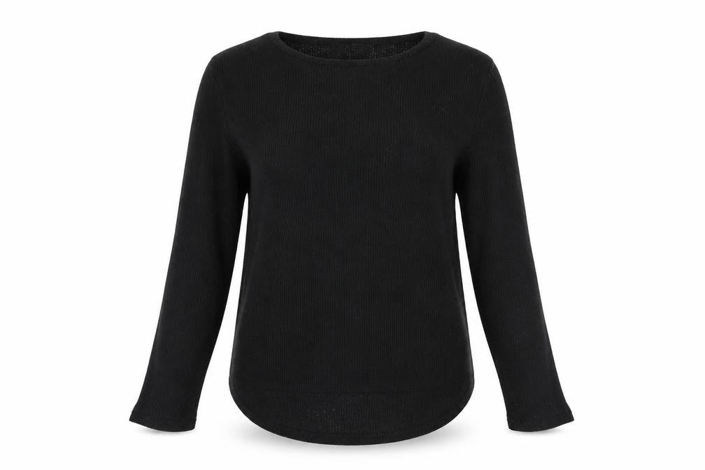 Front view of River Island women’s black jumper, size M