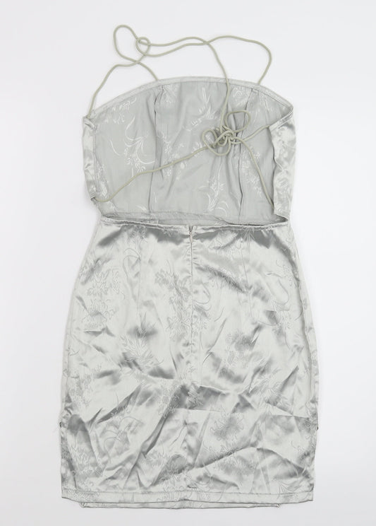 PRETTYLITTLETHING Womens Silver   Mini  Size 4