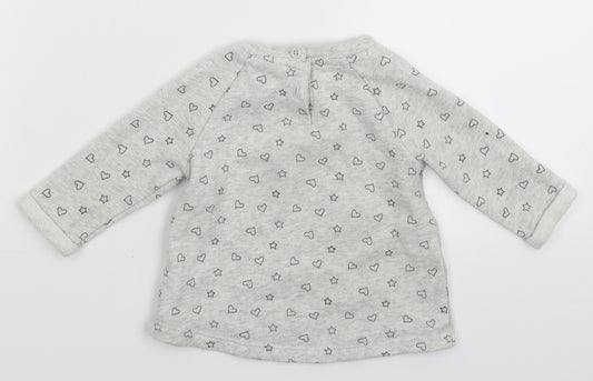 Disney Girls Grey   Pullover Jumper Size 3-6 Months  - Christmas