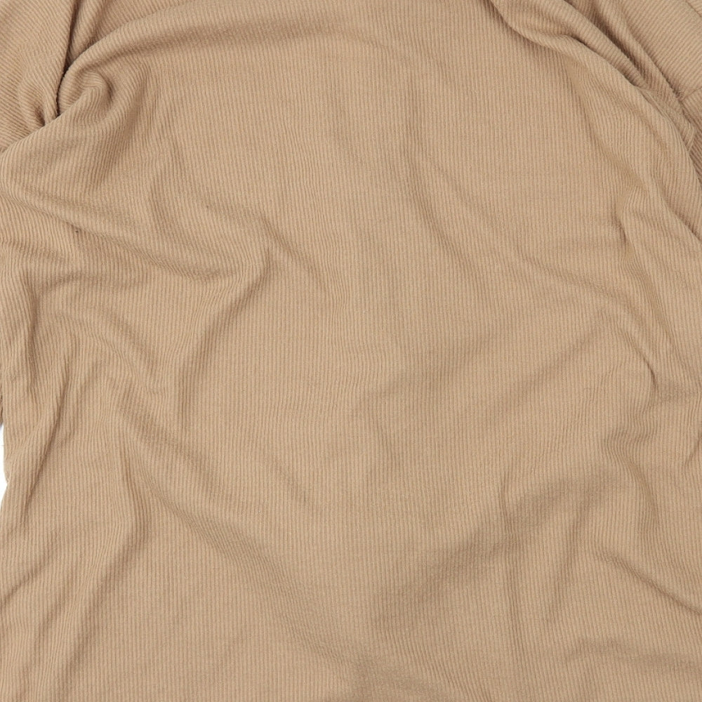 bohoo Womens Brown   Wrap Jumper Size 16