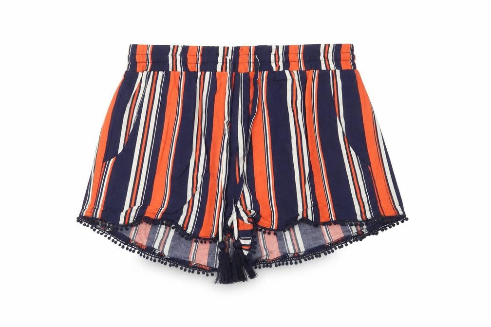 Atmosphere Womens Blue Striped  Culotte Shorts Size 8