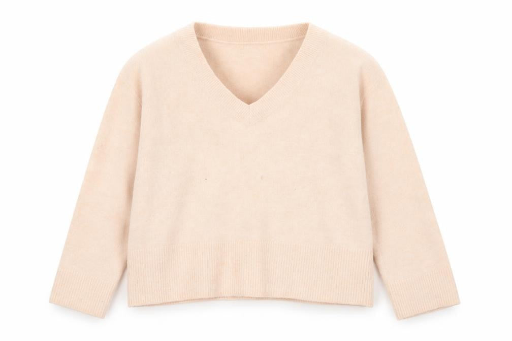 Front view of H&M women’s pink jumper, size M
