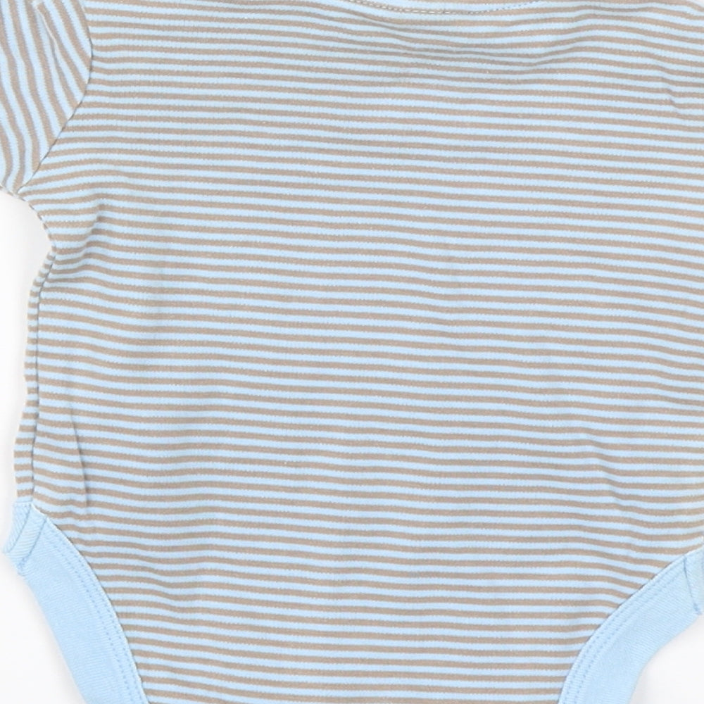 NEXT Baby Blue Striped  Romper One-Piece Size 0-3 Months