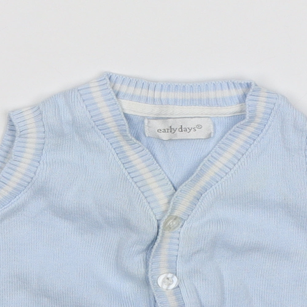 Early Days Baby Blue   Basic Coat Coatigan Size 0-3 Months