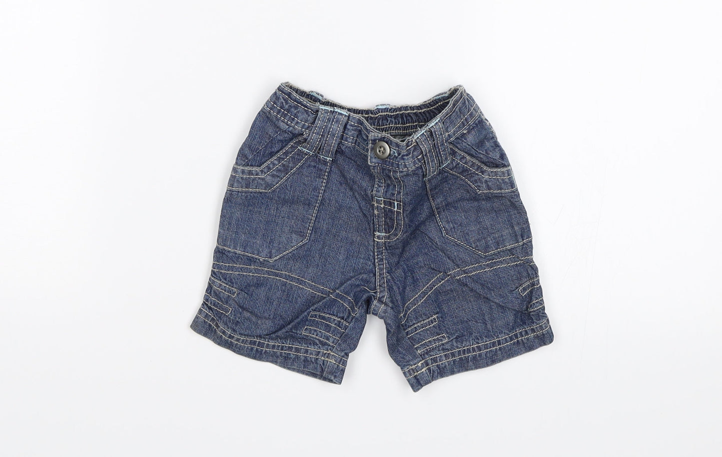 Matalan Baby Blue   Cargo Jeans Size 0-3 Months