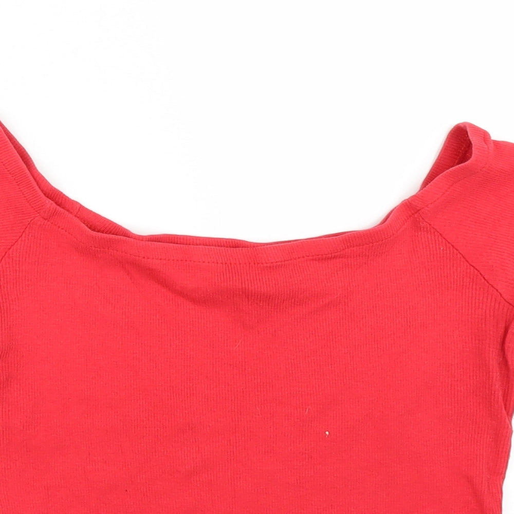 Select Womens Red   Basic T-Shirt Size 10