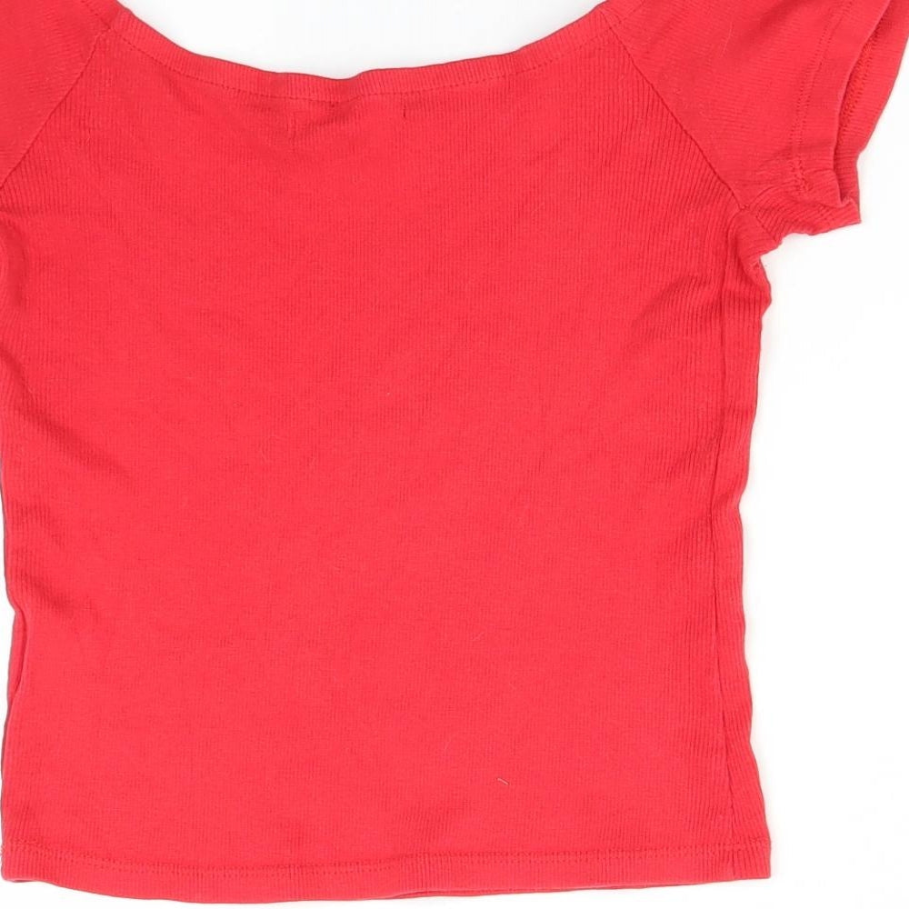 Select Womens Red   Basic T-Shirt Size 10