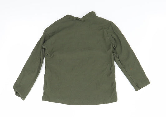 Zara Boys Green   Basic T-Shirt Size 2-3 Years  - let the good times roll