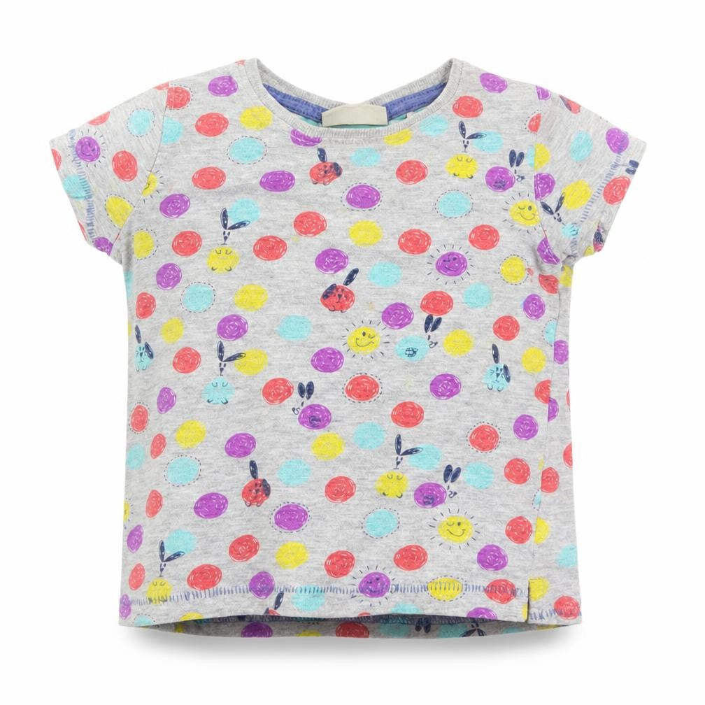 NEXT Baby Grey Polka Dot  Basic T-Shirt Size 18-24 Months