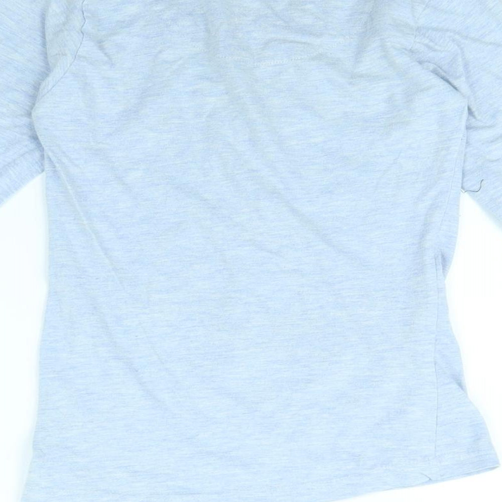 Fabulous Womens Blue Solid  Babydoll Pyjama Top Size 6